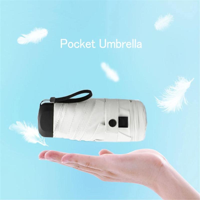 Portable UV Protection Mini Umbrella – Travel Size with Pouch