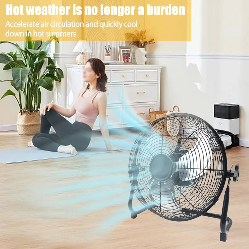 Outdoor Industrial Floor Fan – Brushless, 20V Battery Compatible (DeWalt)